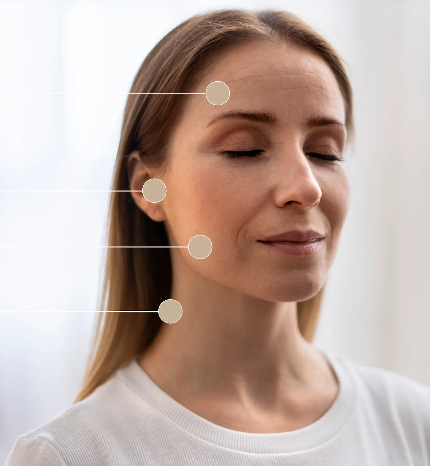 Botox Zähneknirschen CMD Symptome Frau Abbildung